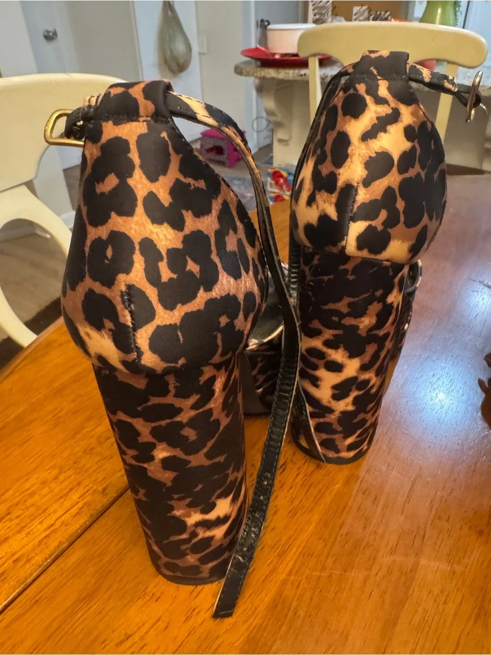 Dream Pairs Leopard Print Platform Sandals - Brown/Black
